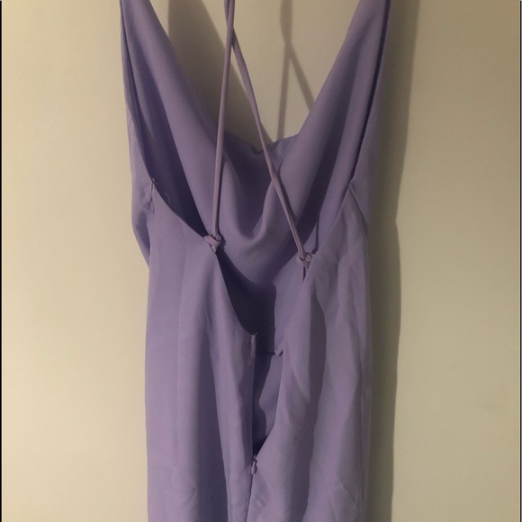 Lavender Chiffron Mini Dress - Picture 2 of 2